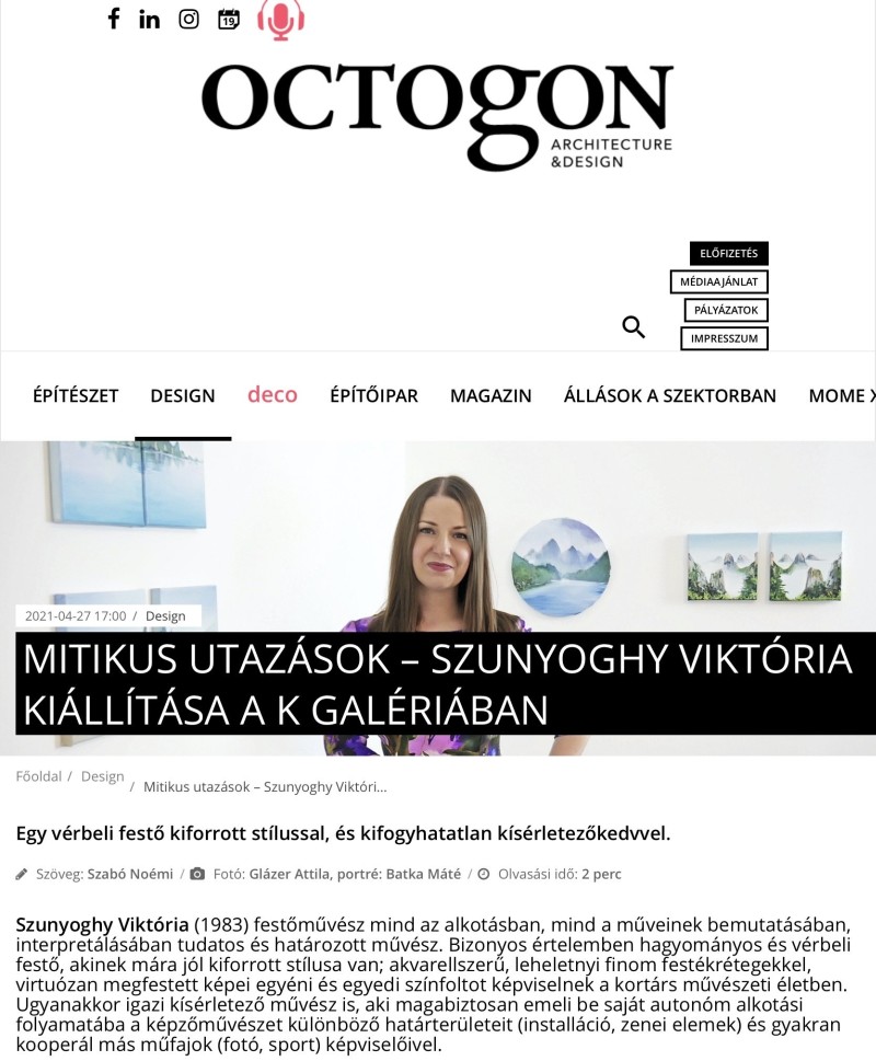 Ocogon magazin article