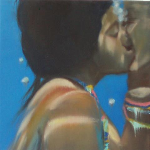 Underwater serie, 30x30cm oil on canvas, 2008/9