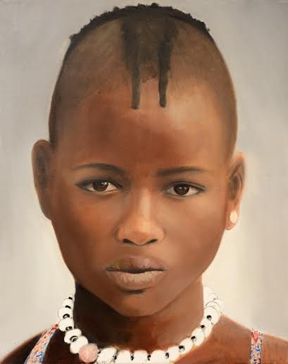 Faces of Africa, After initation, 70x 100 oil on canvas, 2014
