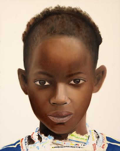 Faces of Africa serie, Child I., 70x 100 oil on canvas, 2014