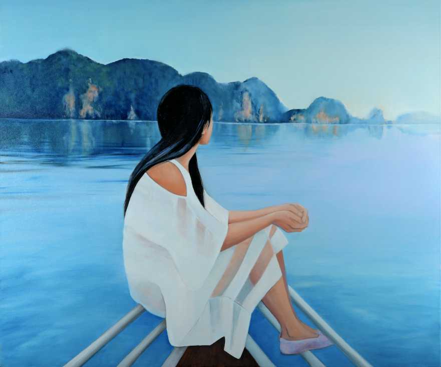 Asian serie, Zen, 100×120 oil on canvas, 2020