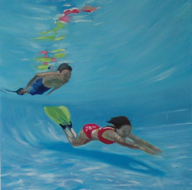 Underwater serie, 60x60cm oil on canvas, 2008/9