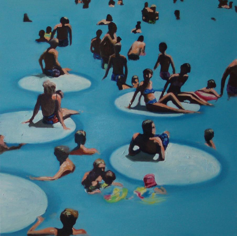 Underwater serie 120x120cm oil on canvas, 2008